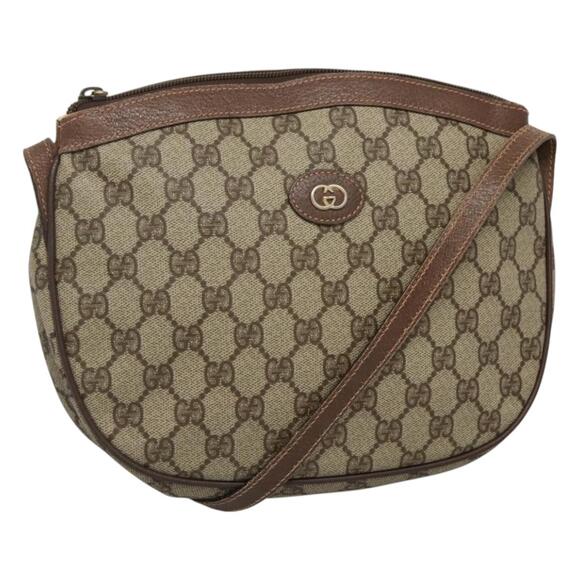 GUCCI GG Supreme Shoulder Bag Pvc Beige Gold 007 39 6018 007 39 6018 - Picture 1 of 16